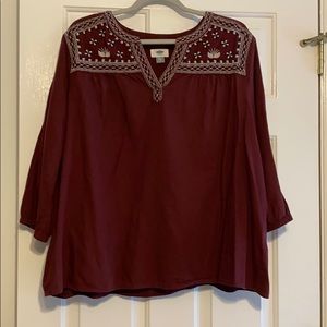 Old navy flannel top.